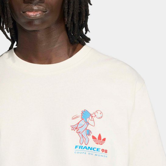Camiseta Adidas Mascote Footix Copa Do Mundo Da Fifa 1998 Masculina