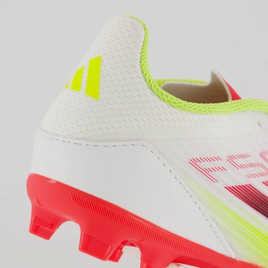 Chuteira Adidas F50 League FG/MG Campo Juvenil Branca