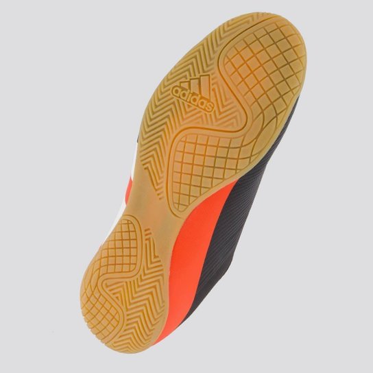 Chuteira Adidas Predator Essentials 24.5 IN Futsal Preta e Vermelha