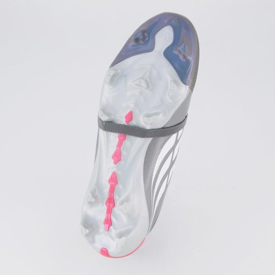 Chuteira Adidas Predator League Campo Cinza