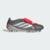 Chuteira Campo Adidas Predator League Fold-Over Tongue Firm Ground - Cinza+Prata
