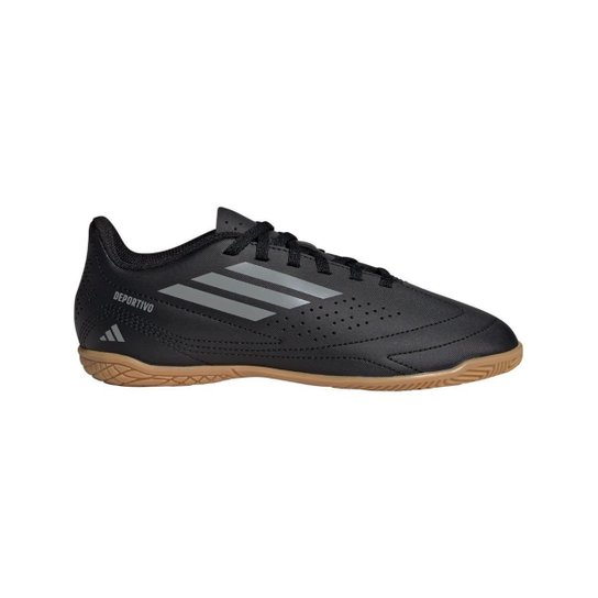 Chuteira Futsal Adidas Deportivo III 30 Infantil - Preto e Prata