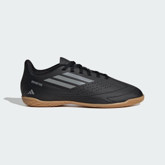 Chuteira Futsal Adidas Deportivo III 30 Infantil - Preto e Prata