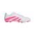 Chuteira Predator 25 Essentials Firm/Multi-Ground - Branco+Rosa