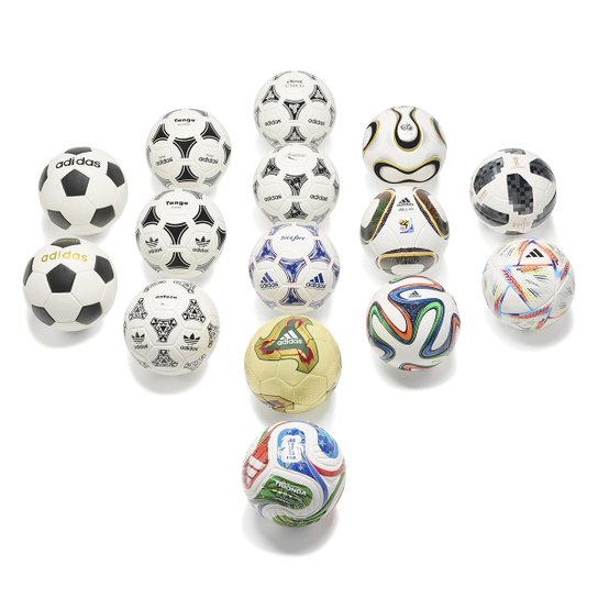 Kit de Mini-Bolas de Futebol Copa do Mundo Adidas